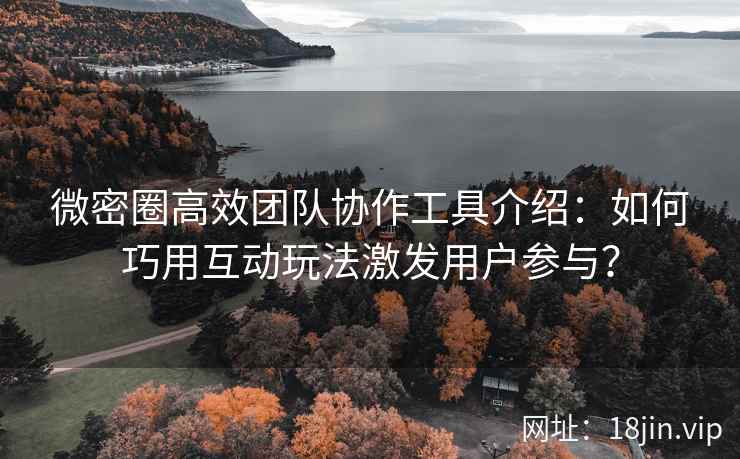 微密圈高效团队协作工具介绍：如何巧用互动玩法激发用户参与？