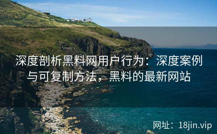 深度剖析黑料网用户行为：深度案例与可复制方法，黑料的最新网站