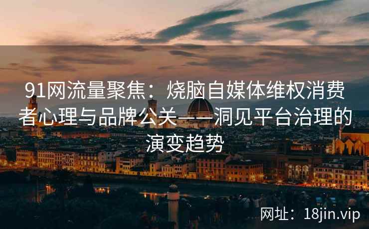 91网流量聚焦：烧脑自媒体维权消费者心理与品牌公关——洞见平台治理的演变趋势